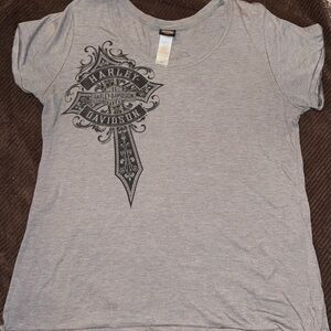 Harley-Davidson Gray Graphic Tee